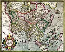 Восточная часть карты Герарда Меркатора-мл. Амстердам. 1606 г.